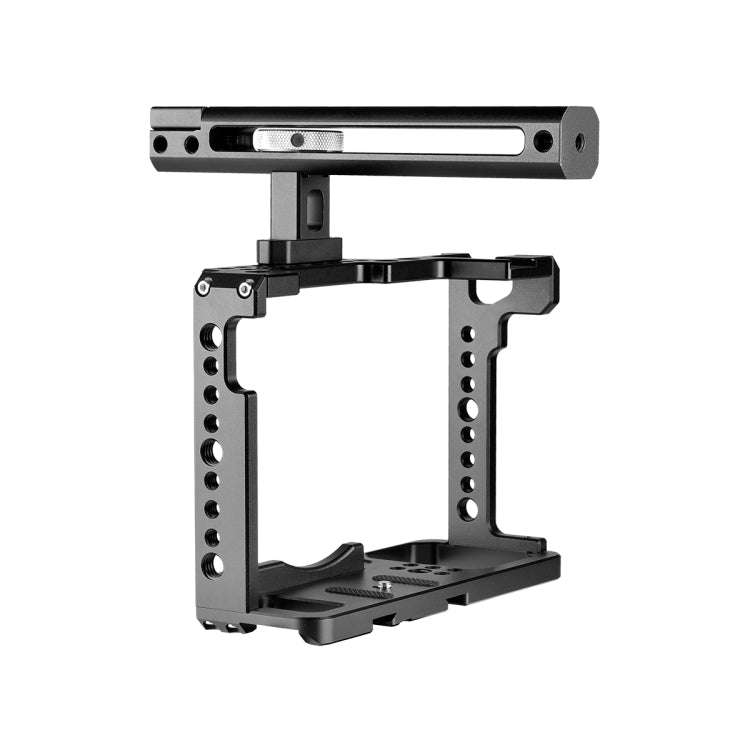 YELANGU C18 YLG0915A-B Video Camera Cage Stabilizer with Handle for Panasonic Lumix DC-S1H / DC-S...