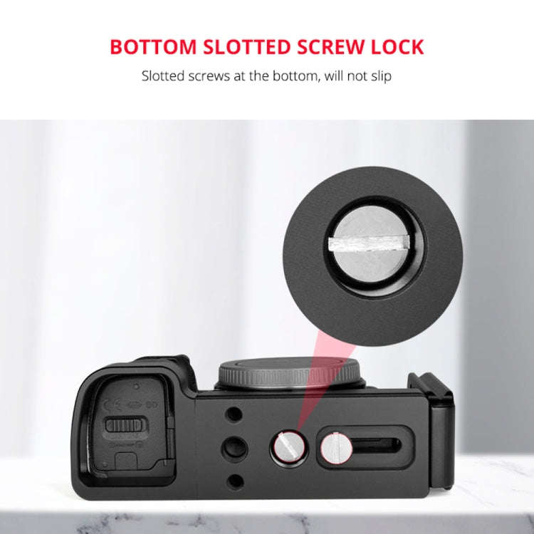 YELANGU YLG0715A 1/4 inch Vertical Shoot Quick Release L Plate Bracket Base Holder for Sony A6300...