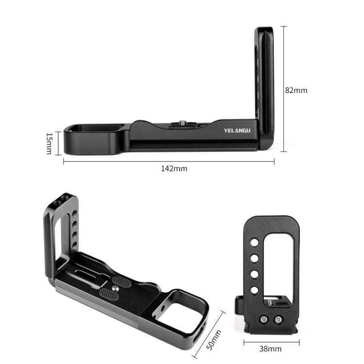 YELANGU YLG0715A 1/4 inch Vertical Shoot Quick Release L Plate Bracket Base Holder for Sony A6300...