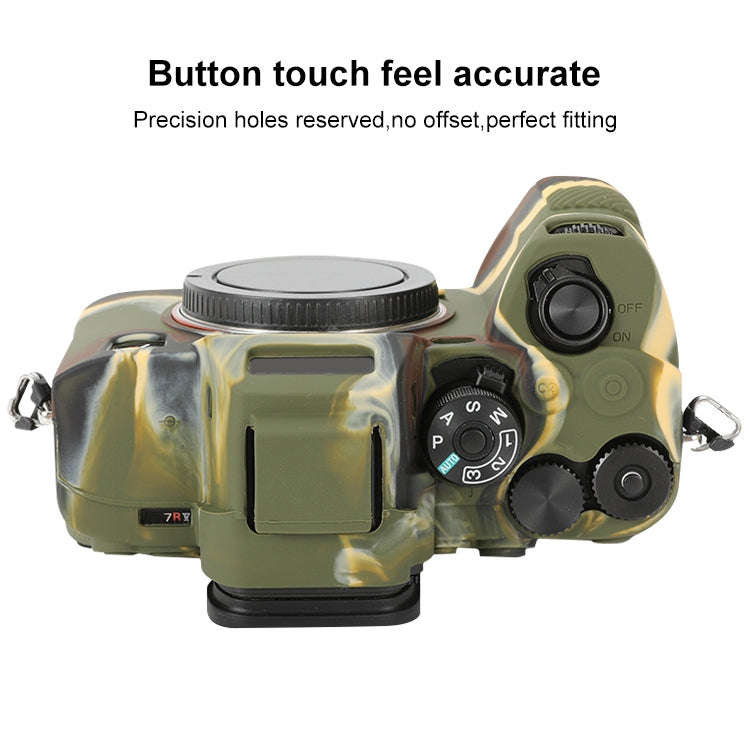 For Sony ILCE-7RM5 / Alpha 7R V Soft Silicone Protective Case (Camouflage)
