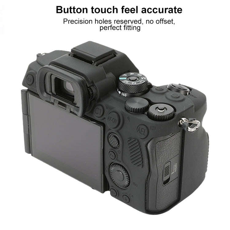For Sony ILCE-7RM5 / Alpha 7R V Soft Silicone Protective Case (Black)