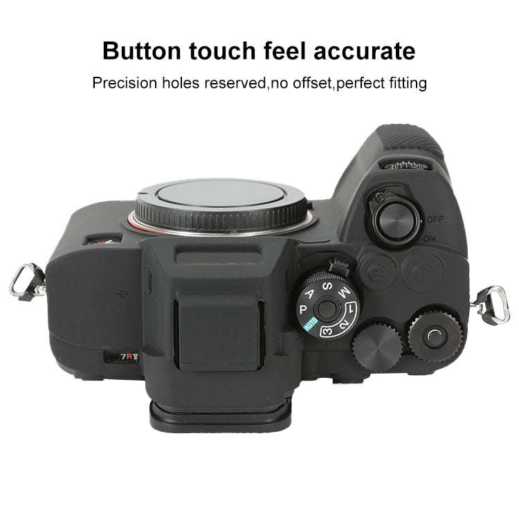 For Sony ILCE-7RM5 / Alpha 7R V Soft Silicone Protective Case (Black)