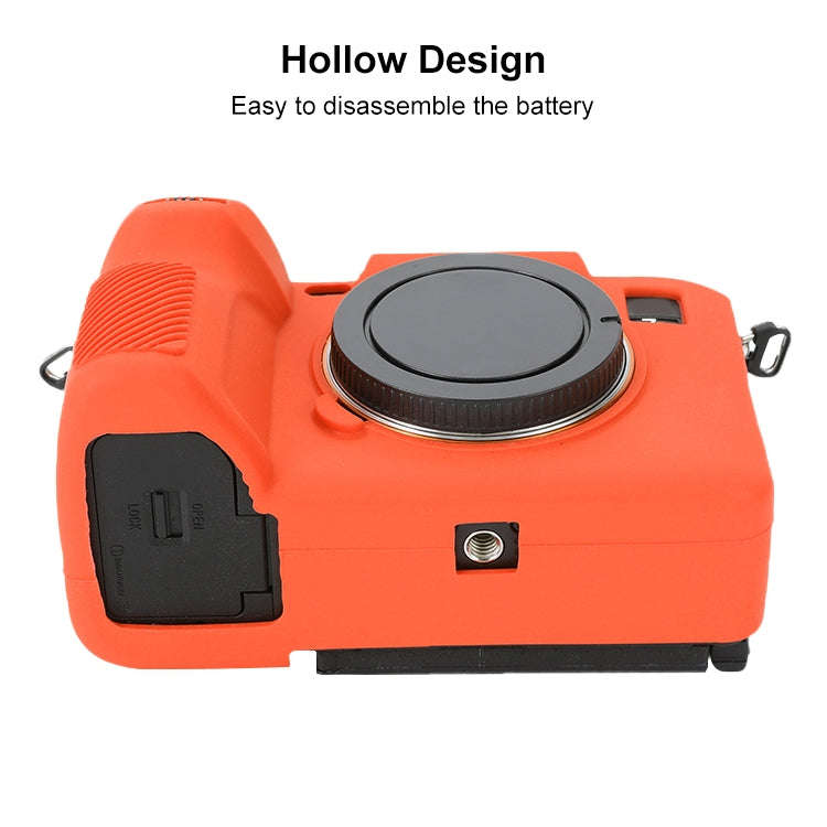 For Sony ILCE-7RM5 / Alpha 7R V Soft Silicone Protective Case (Orange)