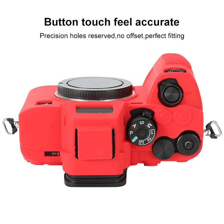 For Sony ILCE-7RM5 / Alpha 7R V Soft Silicone Protective Case (Red)