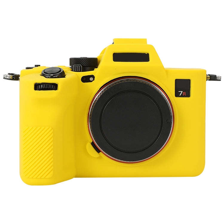 For Sony ILCE-7RM5 / Alpha 7R V Soft Silicone Protective Case (Yellow)
