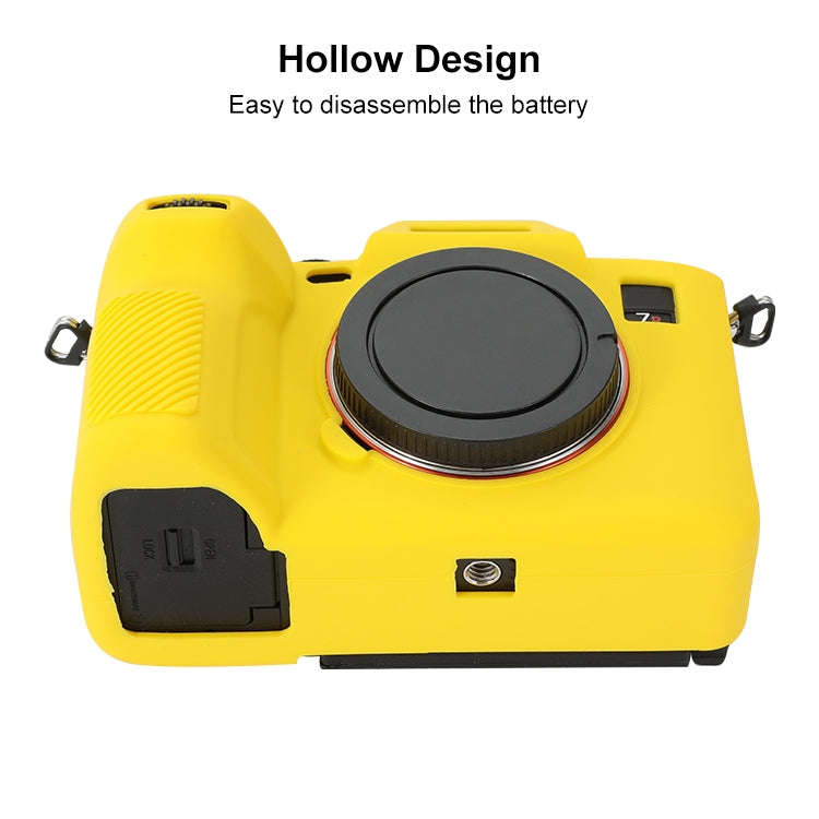 For Sony ILCE-7RM5 / Alpha 7R V Soft Silicone Protective Case (Yellow)