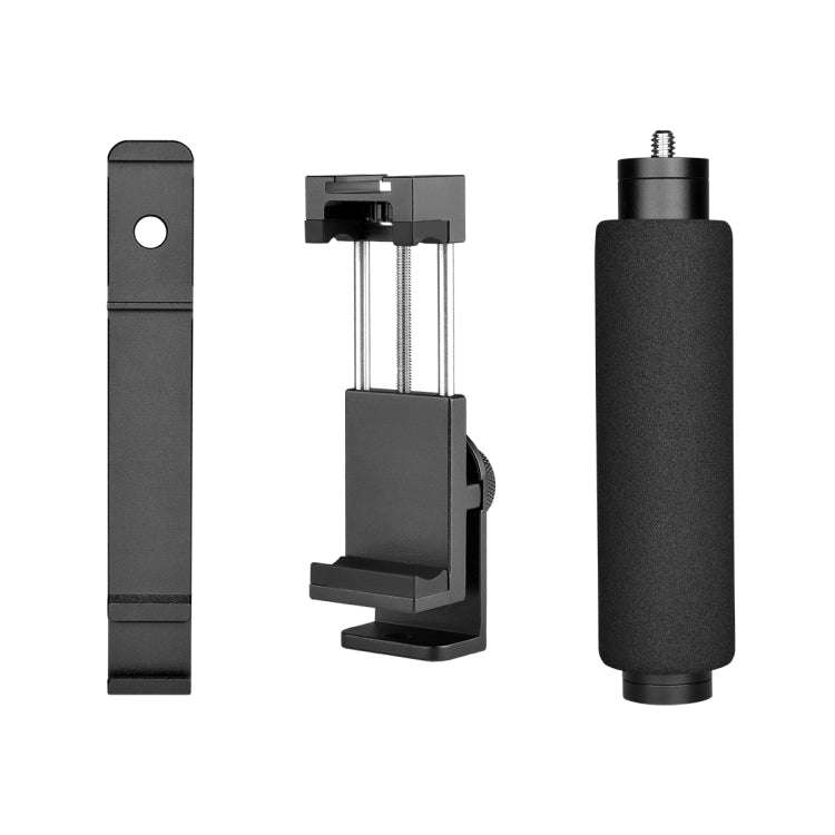 YELANGU PC08 YLG0117A Handheld Grip Holder Bracket with Mobile Phone Metal Clamp (Black)