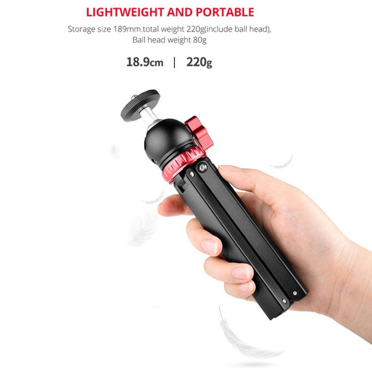 YELANGU T1 YLG1202A Pocket Mini Metal Desktop Tripod Mount with 360 Degree Ball Head for DSLR & D...