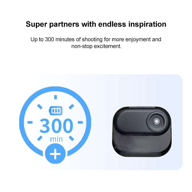 DM-10 Mini Thumb Action Camera with Charging Case (White)