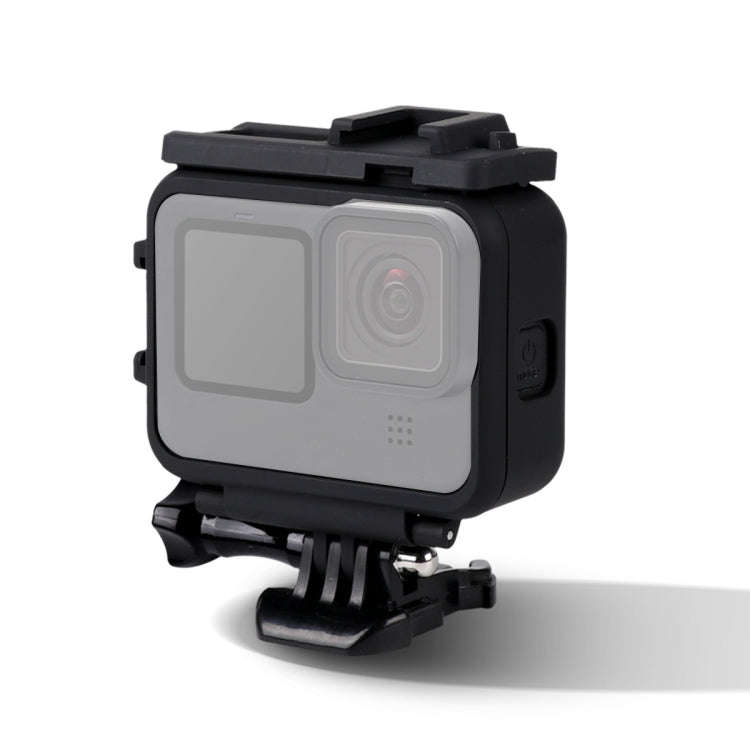For GoPro HERO10 Black / HERO9 Black Plastic Frame Mount Protective Case with Base Buckle & Long ...