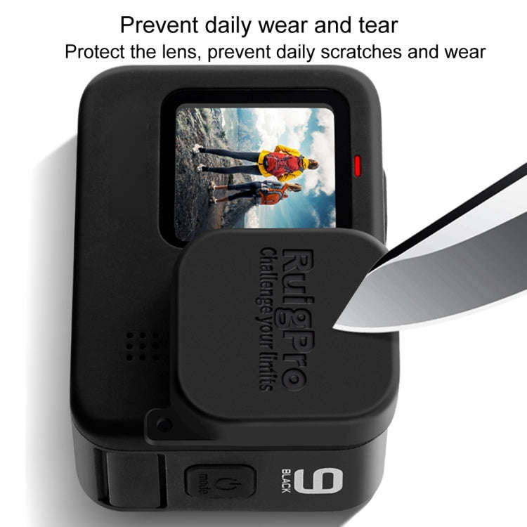 RUIGPRO for GoPro HERO10 Black / HERO9 Black Soft Rubber Scratch-resistant Camera Lens Protective...