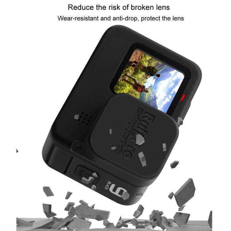RUIGPRO for GoPro HERO10 Black / HERO9 Black Soft Rubber Scratch-resistant Camera Lens Protective...