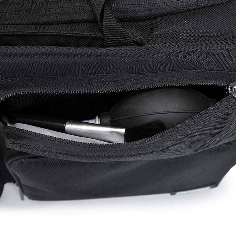 CADEN D28 Portable Multifunctional Single and Double Shoulder Camera Bag With Strap(Black)