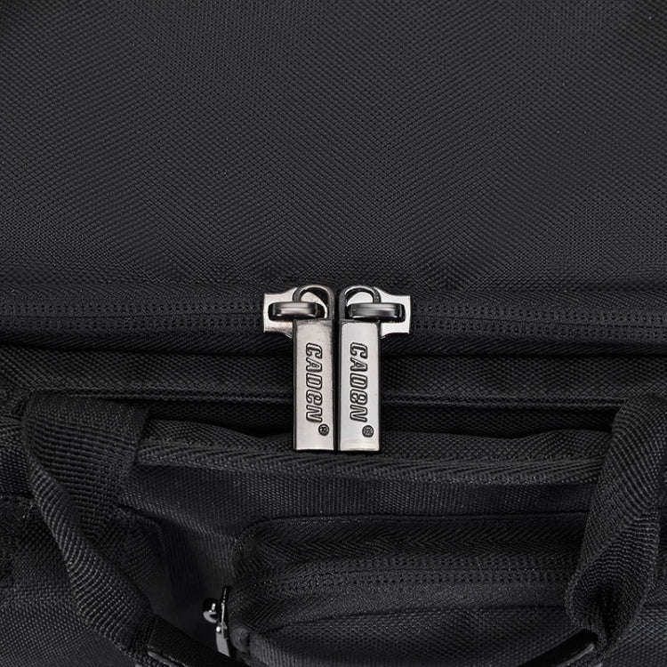CADEN D28 Portable Multifunctional Single and Double Shoulder Camera Bag With Strap(Black)