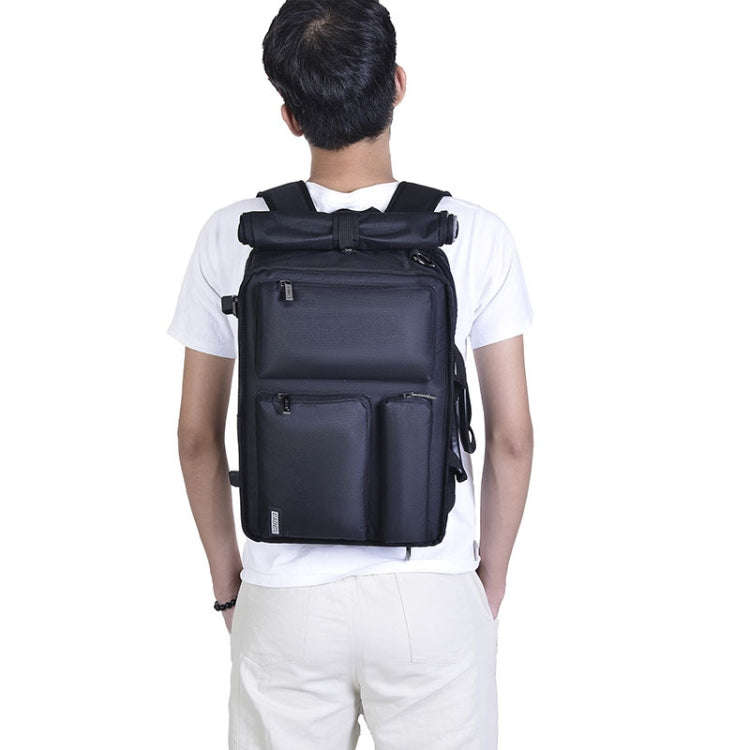 CADEN D28 Portable Multifunctional Single and Double Shoulder Camera Bag With Strap(Black)