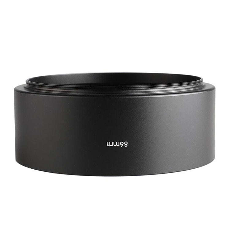 86mm x 86mm x 40mm Thread Type Straight Tube Full Metal Lens Hood Shade for Medium Telephoto Lens
