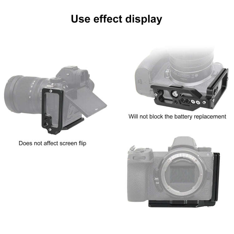 1/4 inch  Vertical Shoot Quick Release L Plate Bracket Base Holder for Nikon Z6 / Z7