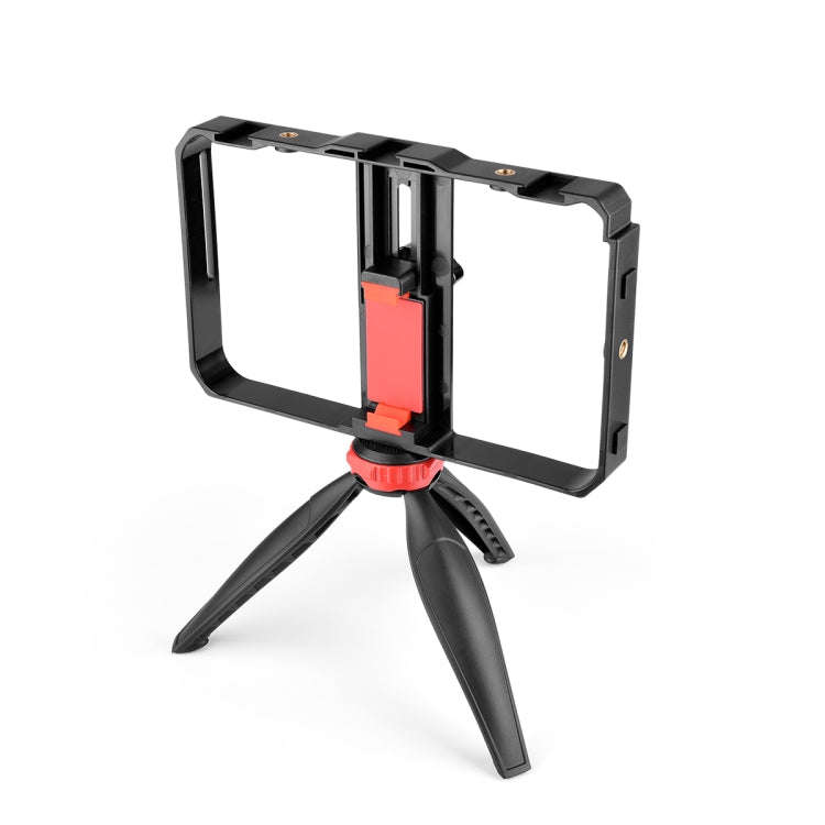 YELANGU PC204 YLG1801D Vlogging Live Broadcast LED Selfie Light Smartphone Video Rig Handle Stabi...