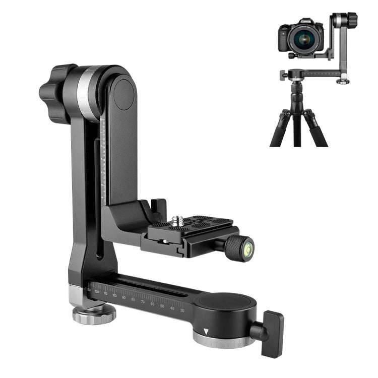 YELANGU A171 YLG0401E-C 360 Degree Rotation Horizontal Cantilever Gimbal Tripod Head for Home DV ...