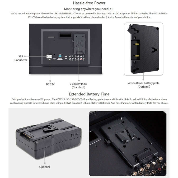 SEETEC 4K215-9HSD-CO 1920x1080 21.5 inch SDI / HDMI Full HD Director Box Camera Field Monitor