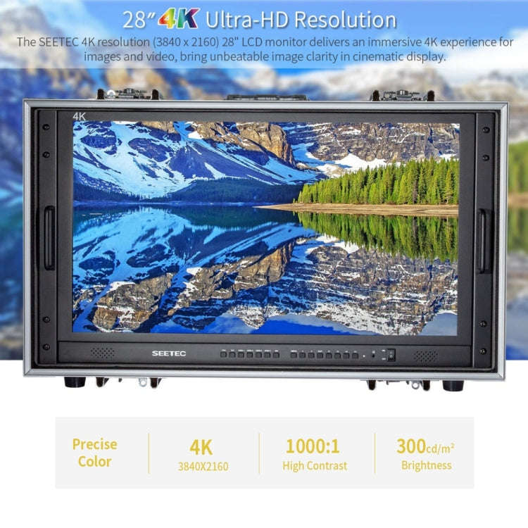 SEETEC 4K280-9HSD-CO 3840x2160 28 inch HDMI 4K HD Director Box Camera Field Monitor, Support Four...