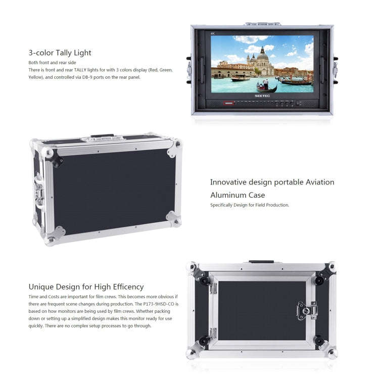SEETEC P173-9HSD-CO 1920x1080 17.3 inch SDI / HDMI 4K Broadcast Level Professional Photography Ca...