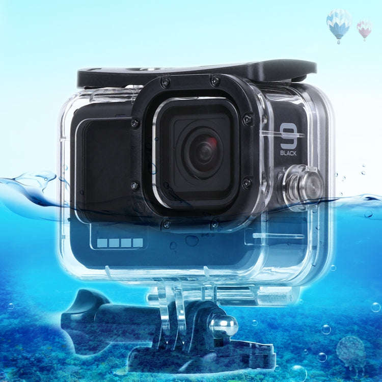 45m Waterproof Housing Protective Case with Buckle Basic Mount & Screw For GoPro HERO10 Black / H...