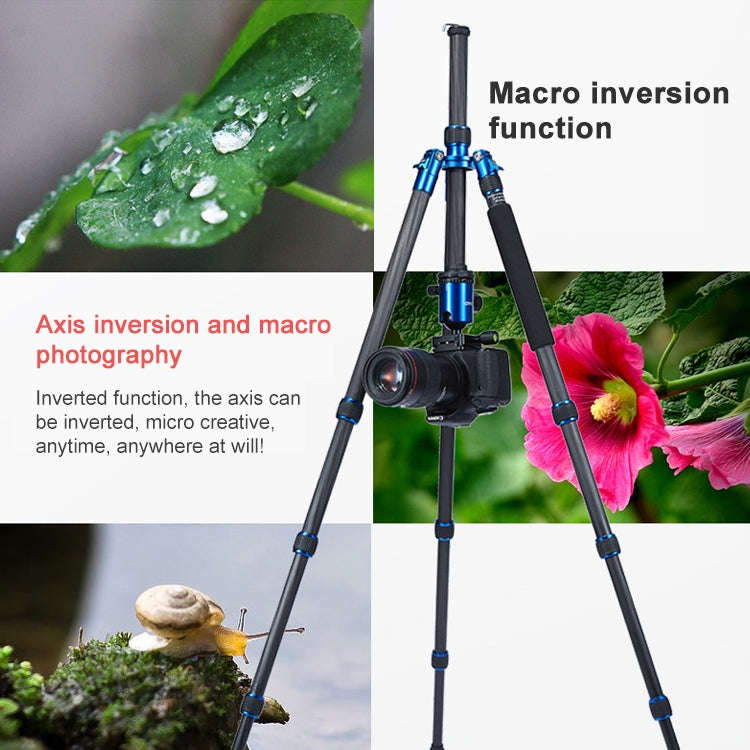 TRIOPO Oubao C-608S Adjustable Portable Carbon Fiber Tripod with Ball Head for SLR Camera