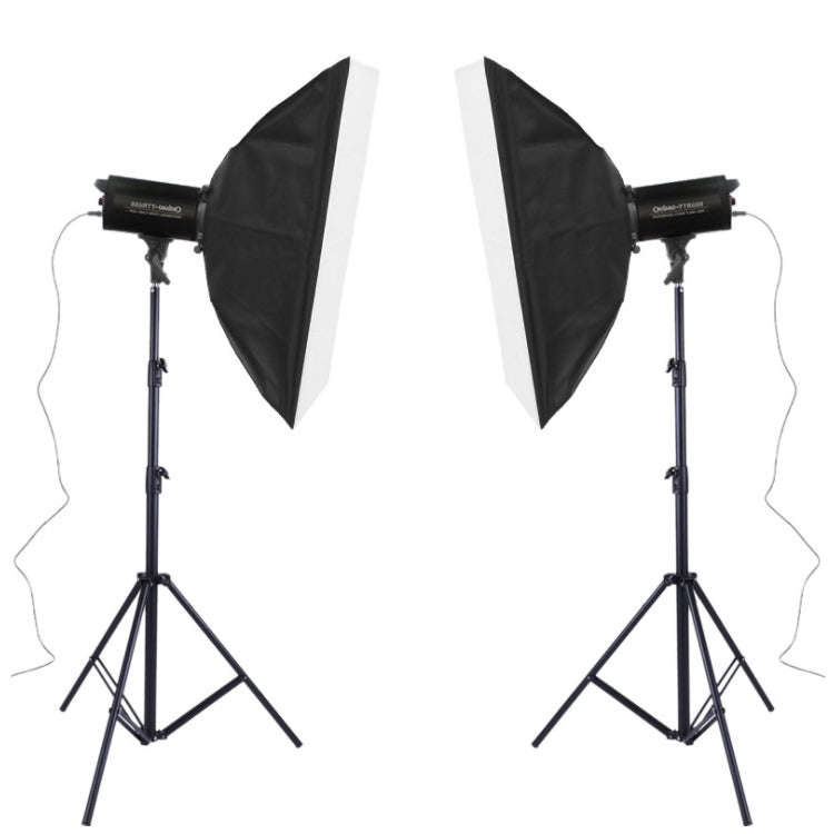 TRIOPO Oubao TTR400W 60x90cm Studio Softbox + Tripod Mount + 2x E27 150W Light Bulb Photography L...