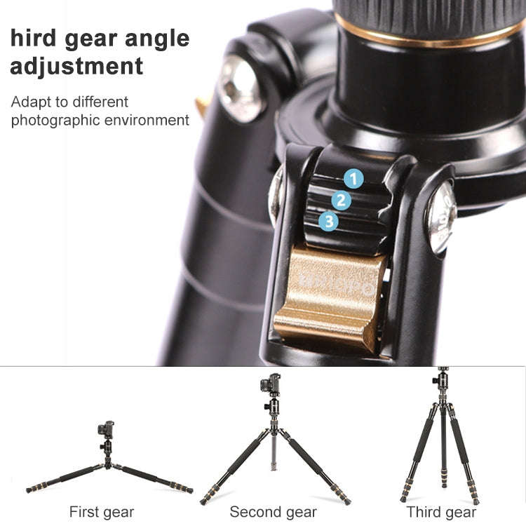 TRIOPO 554 Adjustable Portable  Aluminum Alloy Tripod with D-2A Ball Head for SLR Camera