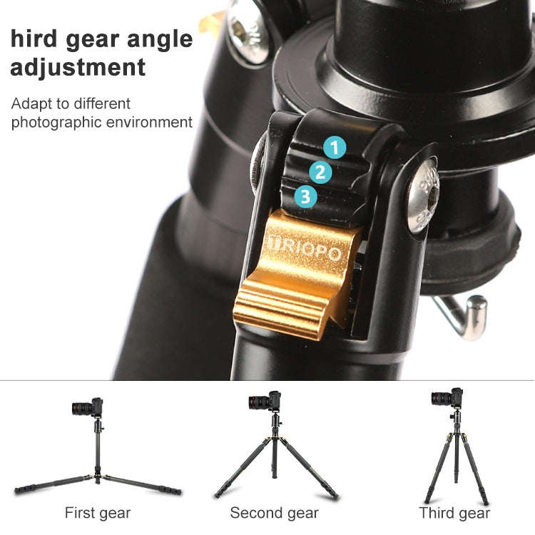 TRIOPO 853 Adjustable Portable Carbon Fiber Tripod with D2-A Ball Head for SLR Camera