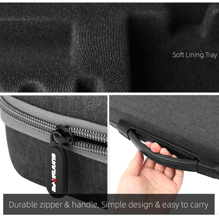Sunnylife IST-B193 Storage Bag Case Handbag for Insta360 ONE X2 / X(Black)