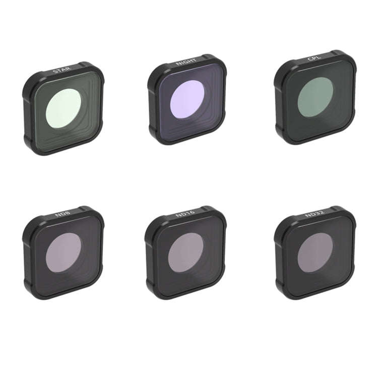 JSR KB Series STAR+CPL+NIGHT+ND8+ND16+ND32 Lens Filter for GoPro HERO13 Black /12 Black /11 Black...