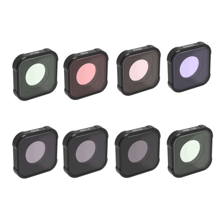 JSR KB Series STAR+MCUV+NIGHT+Diving Red+Diving Pink+ND8+ND16+ND32 Lens Filter for GoPro HERO13 B...