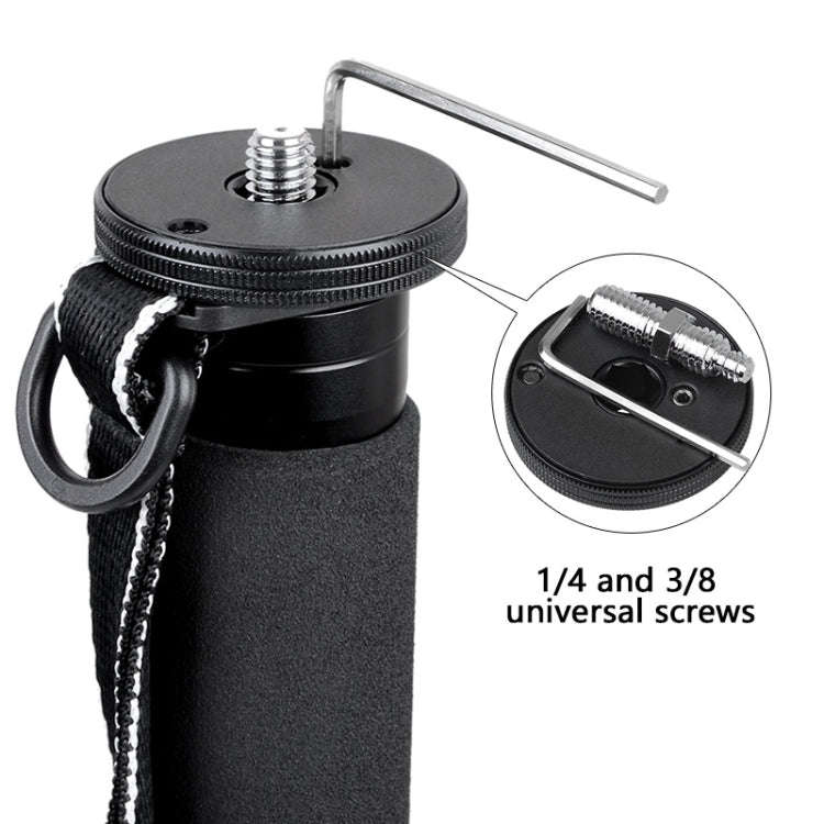 BEXIN MAS325 Portable Travel Outdoor DSLR Camera Aluminum Alloy Monopod Holder(Black)