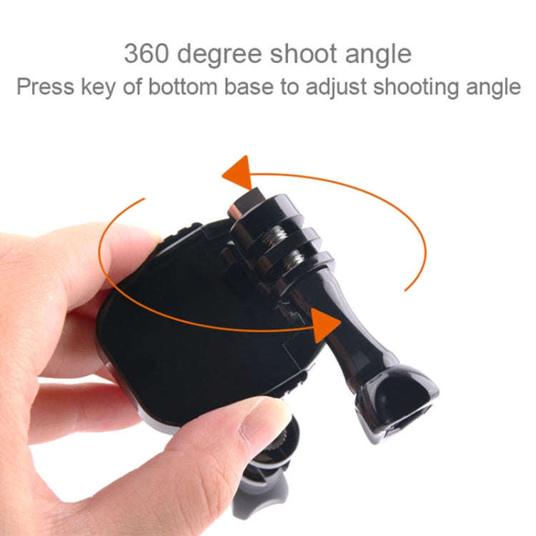 GP433 Bicycle Motorcycle Handlebar Mount for GoPro, Insta360, DJI and Other Action Cameras(Black)