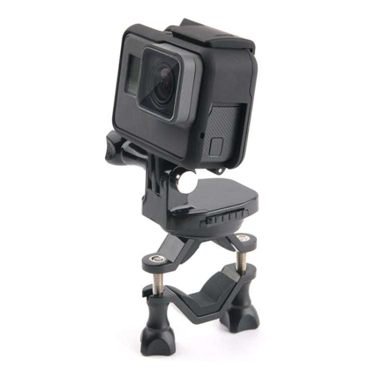 GP433 Bicycle Motorcycle Handlebar Mount for GoPro, Insta360, DJI and Other Action Cameras(Black)