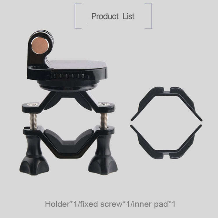 GP433 Bicycle Motorcycle Handlebar Mount for GoPro, Insta360, DJI and Other Action Cameras(Black)