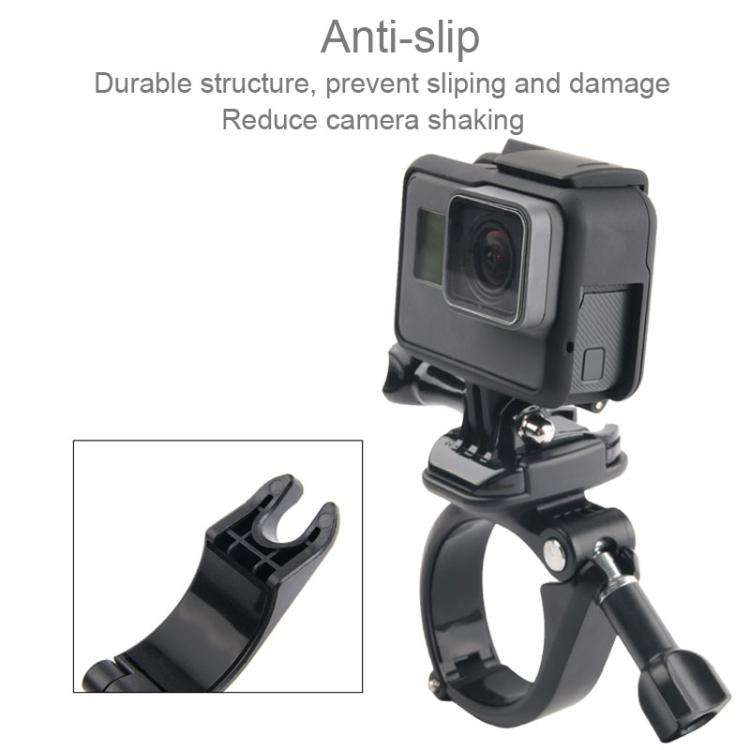 GP434 Large Size Bicycle Motorcycle Handlebar Fixing Mount for GoPro, Insta360, DJI and Other Act...
