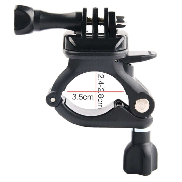 GP435 Small Size Bicycle Motorcycle Handlebar Fixing Mount for GoPro, Insta360, DJI and Other Act...