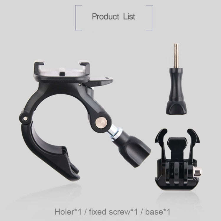 GP435 Small Size Bicycle Motorcycle Handlebar Fixing Mount for GoPro, Insta360, DJI and Other Act...