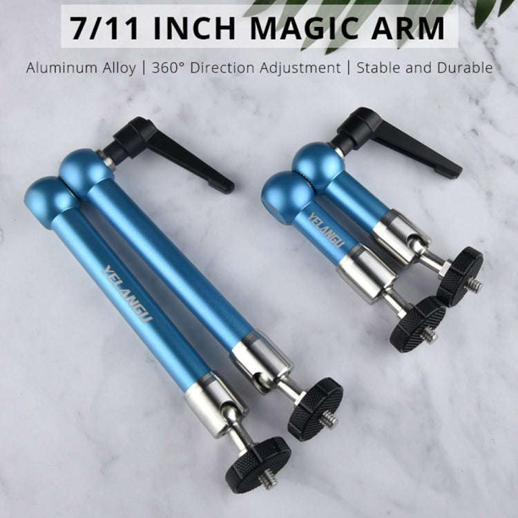 YELANGU 7 inch Adjustable Friction Articulating Magic Arm(Blue)