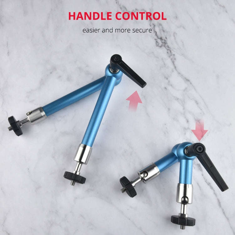YELANGU 7 inch Adjustable Friction Articulating Magic Arm(Blue)