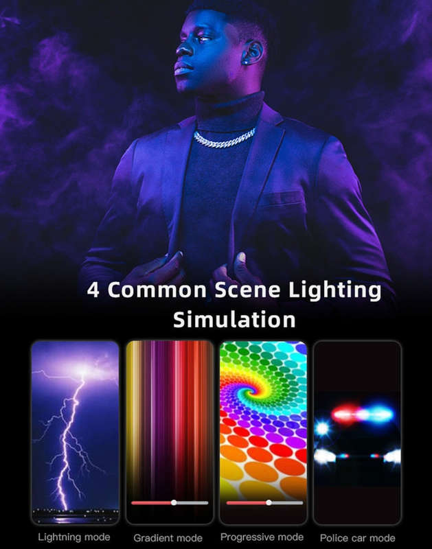 LUXCeO RGB Colorful Photo LED Stick Video Light APP Control Adjustable Color Temperature Waterpro...