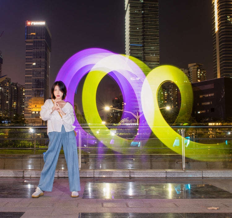 LUXCeO P7RGB Pro Colorful Photo LED Stick Video Light APP Control Adjustable Color Temperature Wa...
