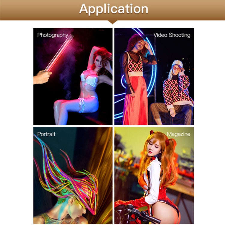 LUXCeO P7RGB Colorful Photo LED Stick Video Light APP Control Adjustable Color Temperature Waterp...