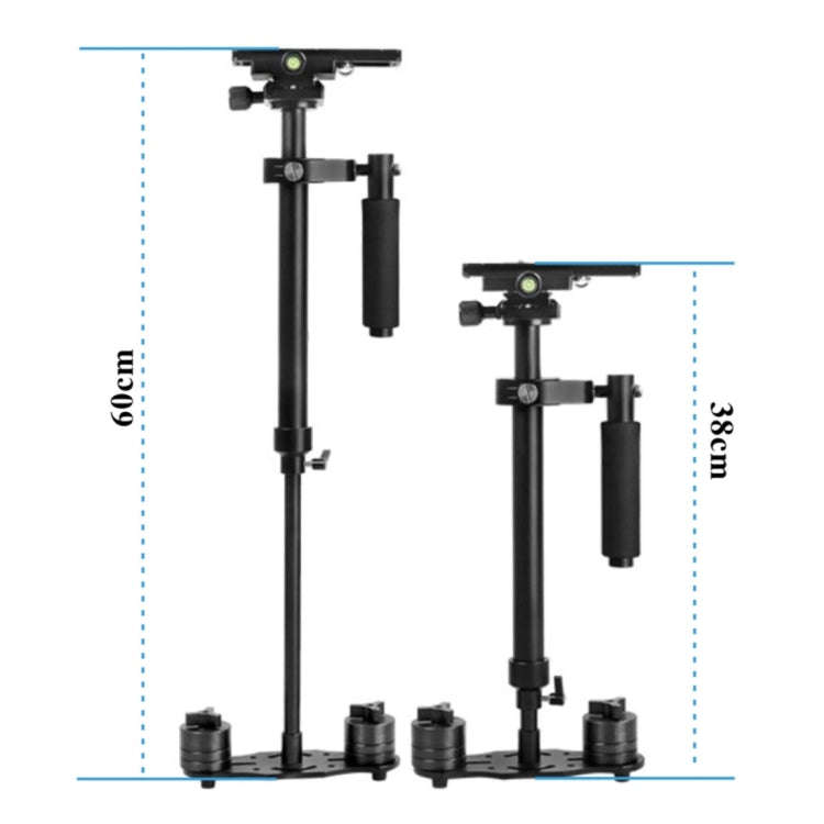 YELANGU S60N Aluminum  Handheld Stabilizer for Camcorder DV Video Camera DSLR(Black)
