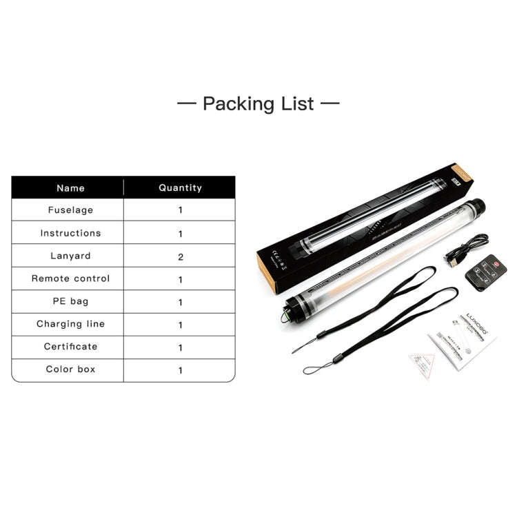 LUXCeO P7 Dual Color Temperature Photo LED Stick Video Light Waterproof Handheld LED Fill Light w...