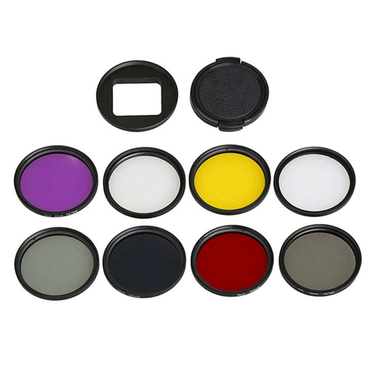 For GoPro HERO5 Sport Action Camera Proffesional 52mm Lens Filter(CPL + UV + ND8 + ND2 + Star 8 +...