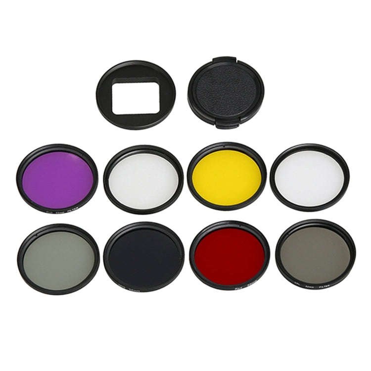 For GoPro HERO5 Sport Action Camera Proffesional 52mm Lens Filter(CPL + UV + ND8 + ND2 + Star 8 +...